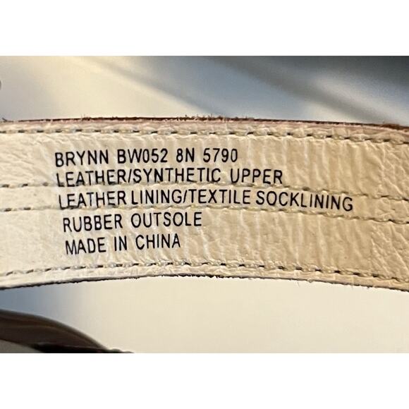 Abeo Women's Brynn Sandals Brown Leather Animal Print Size 8N Orthotic Comfort - Picture 4 of 10